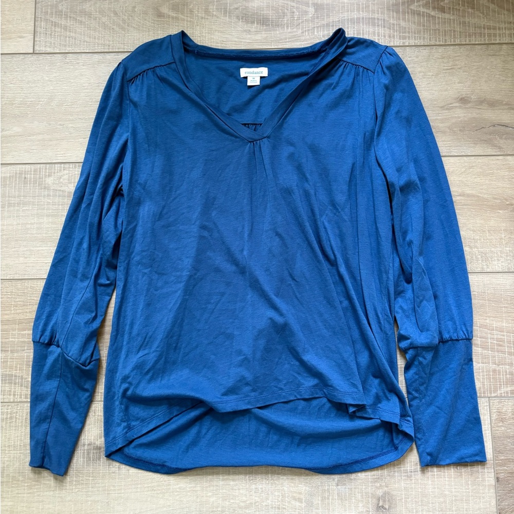 Sundance Deep Blue Long Sleeve Top